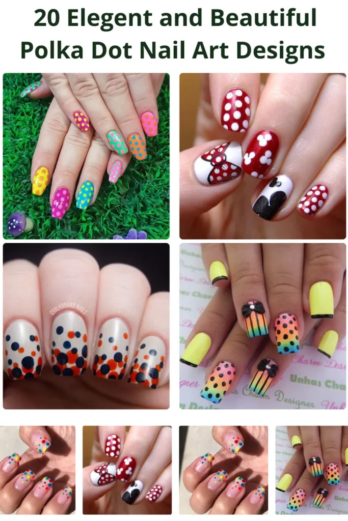 Polka Dot Nail Art Designs