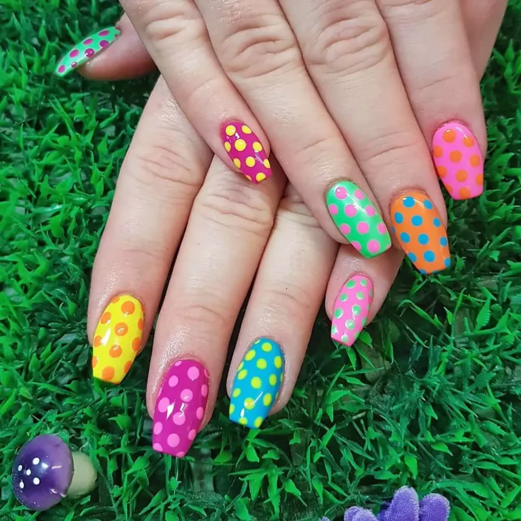 Polka Dot Nail Art Designs