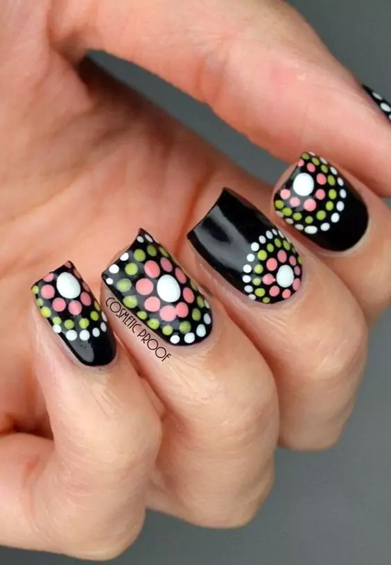 Polka Dot Nail Art Designs